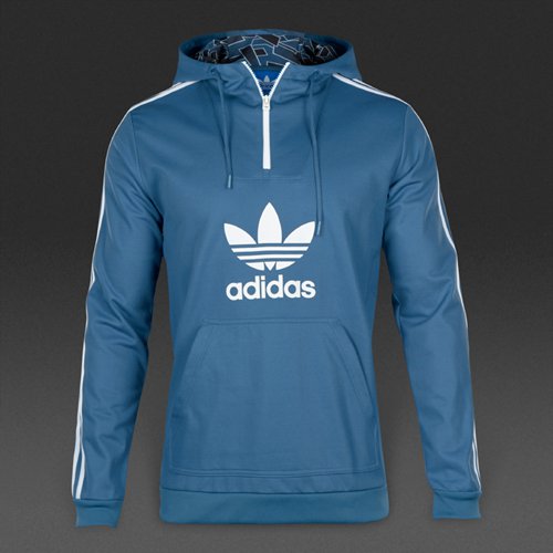 Adidas Originals Shatter Stripe Hoodie Stonewash Blue for Men